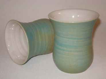 Keramik-Becher türkis