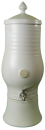 Keramik- Wasserzisterne 5 Liter Naturweiß mit Lebensblume