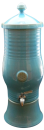 Keramik- Wasserzisterne 5 Liter Türkisblau mit Lebensblume